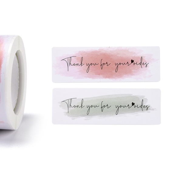 300pcs Thank You Stickers Roll - Picture 3 of 5